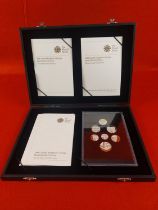 Silver proof 2008 United Kingdom coin set.