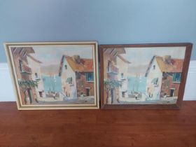 A pair of Doyly John framed prints title ""Down to the Beach"".