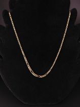 9ct gold necklace, length 18" weight 2.9 grams