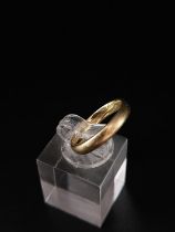 18ct gold wedding band 3.7 grams size M