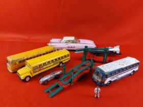 Collection of tin plate and die cast including Corgi and Dinky.