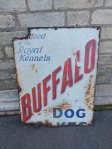 Buffalo dog food enamel sign
