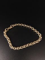 9ct gold bracelet 14.6 grams 18.5cm