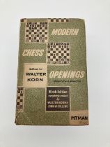 Modern Chess Openings. 1957 Pitman & Sons 9th Edition. Edited Walter Korn. Dust jacket has slight