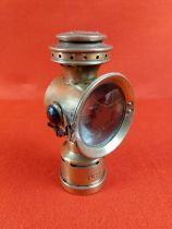 Rare Rose MFG Co USA The Neverout Kerosene bicycle lamp.