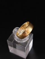 22ct gold wedding band 4.3 grams size M