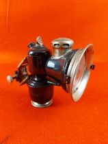 Joseph Lucas Ltd Aceta 316N carbide bicycle lamp.