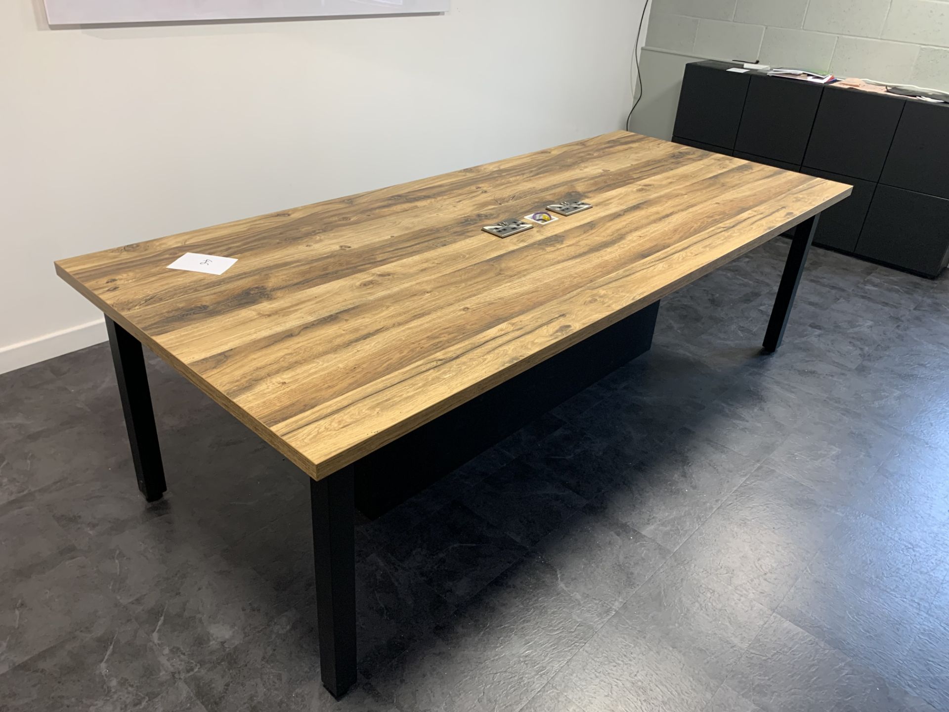 Wood effect Boardroom table - Image 2 of 2