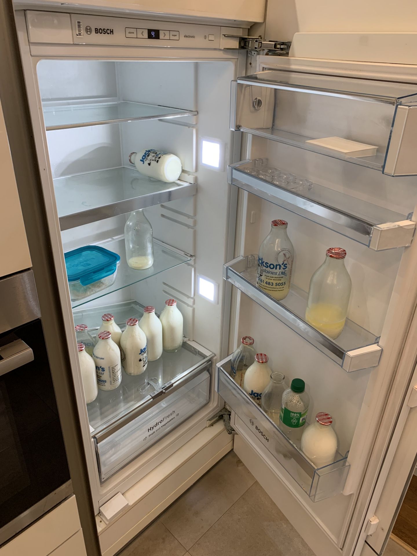 Integrated Bosch Upright Fridge