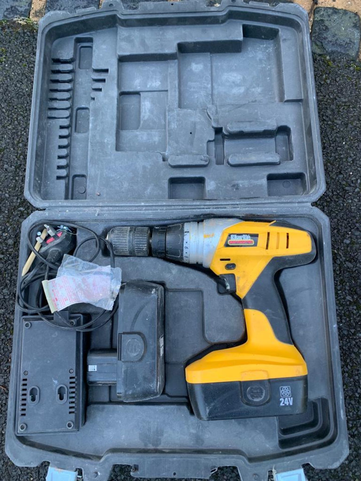 Clarke Cordless Impact Drill, Charger, Spare Battery and Carry Case.