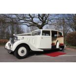 (1936) Rolls Royce Phantom 3 Vintage 6 Passenger Limousine (Ivory White)