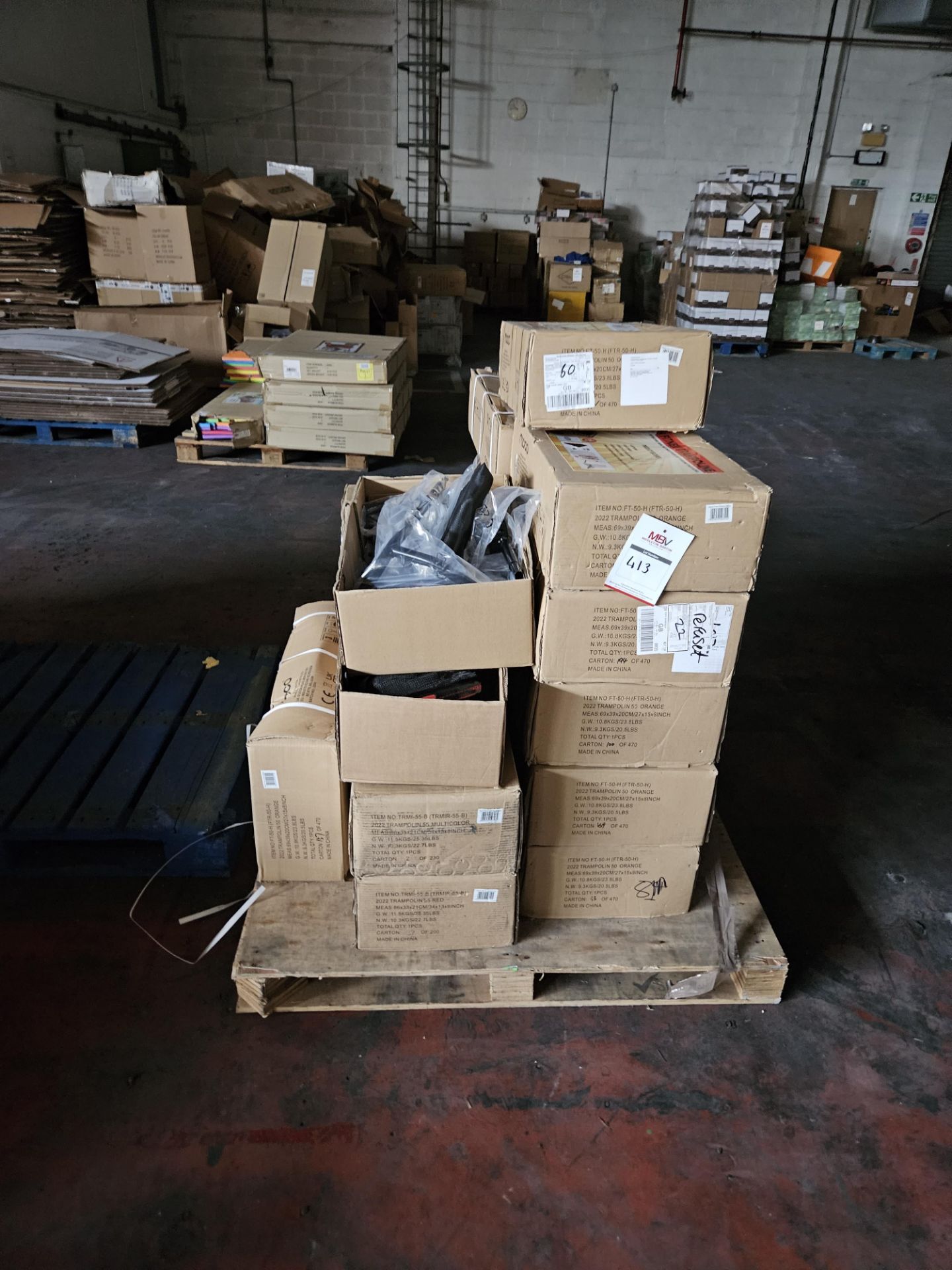 Pallet Of Returned Fitness Trampolines (Condition Unknown