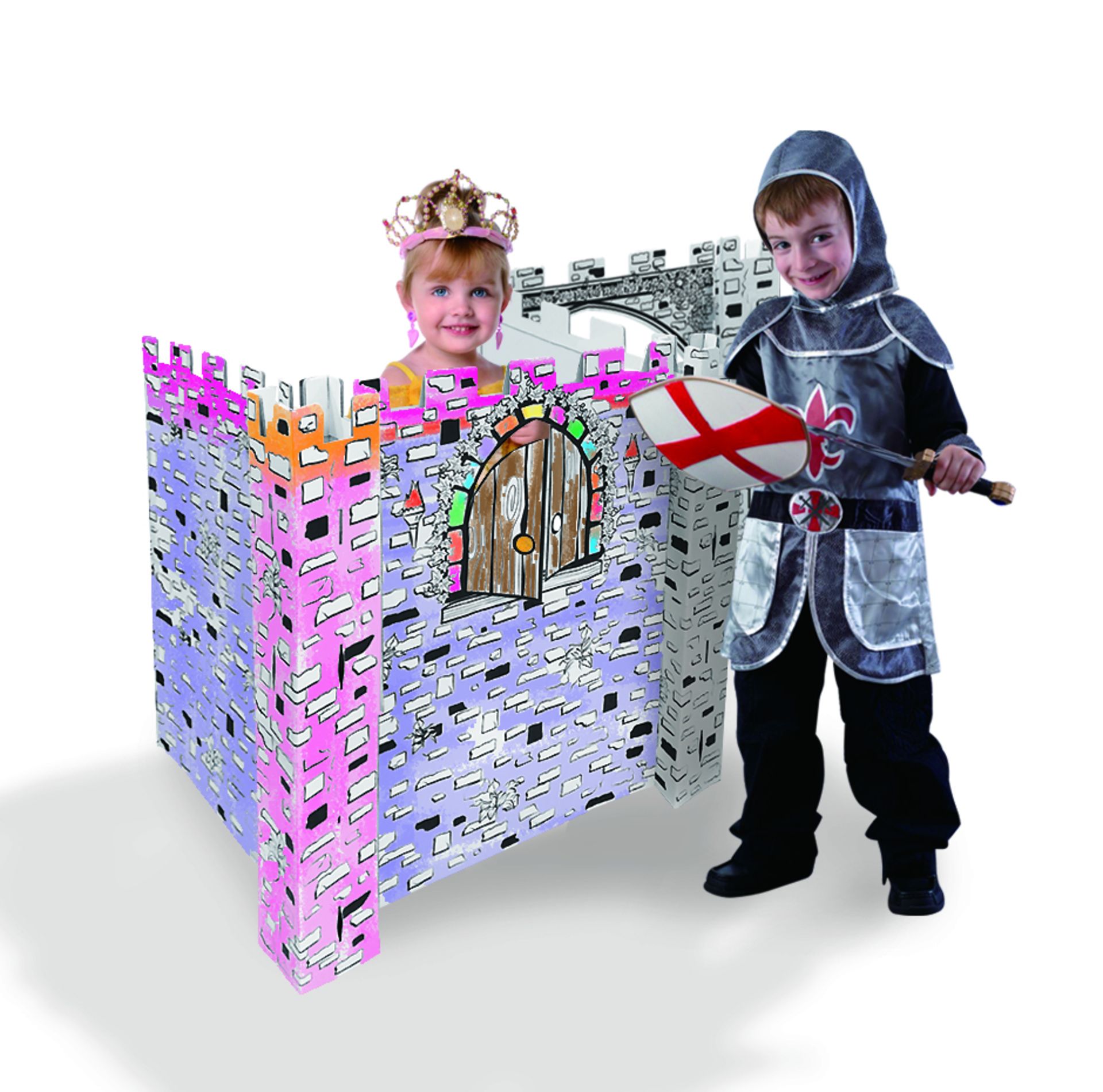 Pallet Of 14 Boxes Of 4 Little Castles Paper Creation Toys - Bild 6 aus 6