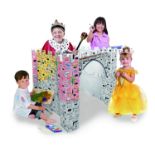 Little Castle Kids 3D-Cardboard Playhouse for Creative Craft Colouring and Pretend Play