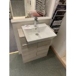 Display bathroom sink & pedestal