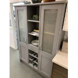 Display kitchen storage unit in grey (not including dressing accessories)