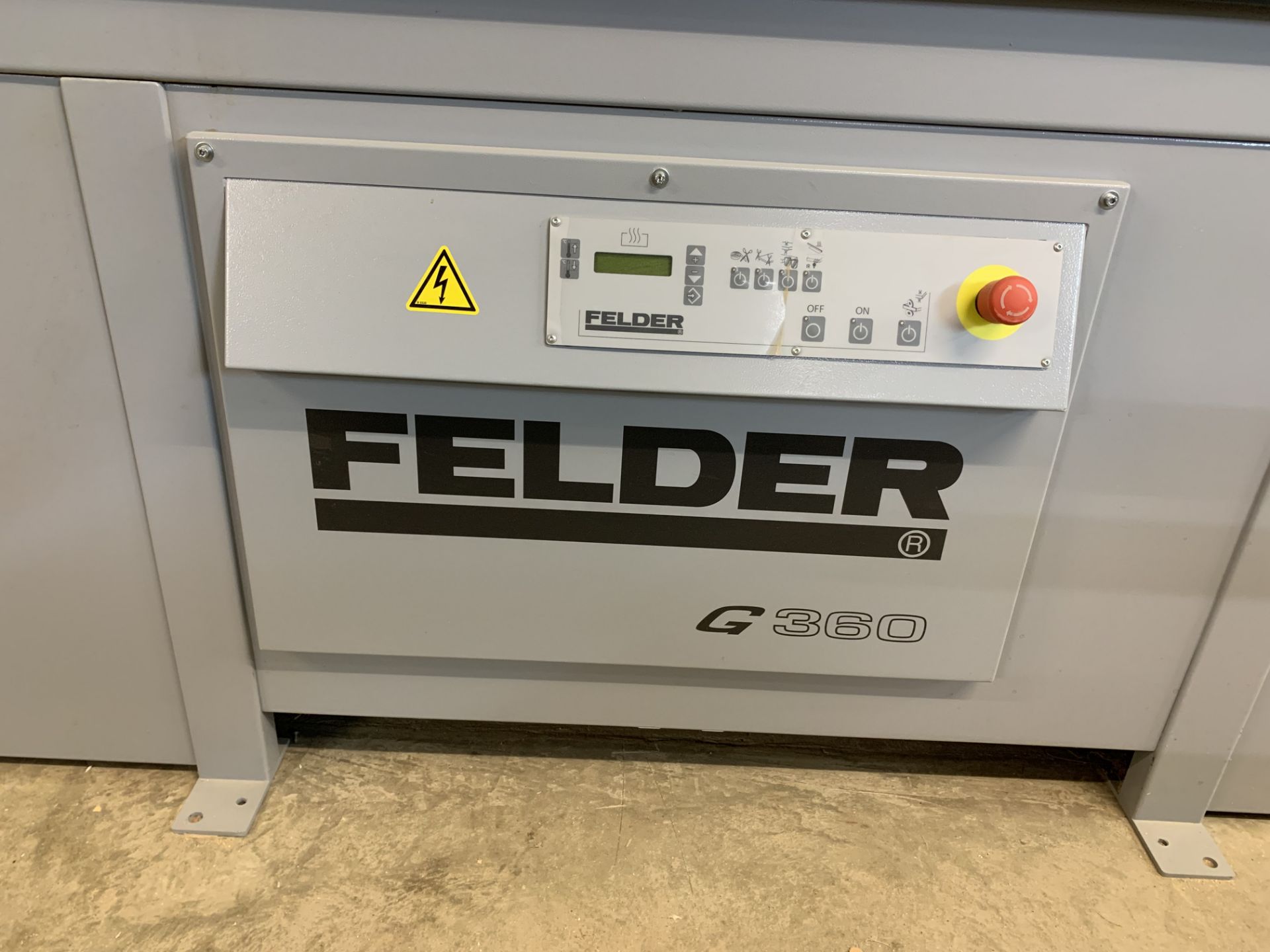 (2016) Felder type G360 Throughfeed Edgebander with Chain Feeder & Glue Pot - Image 2 of 6
