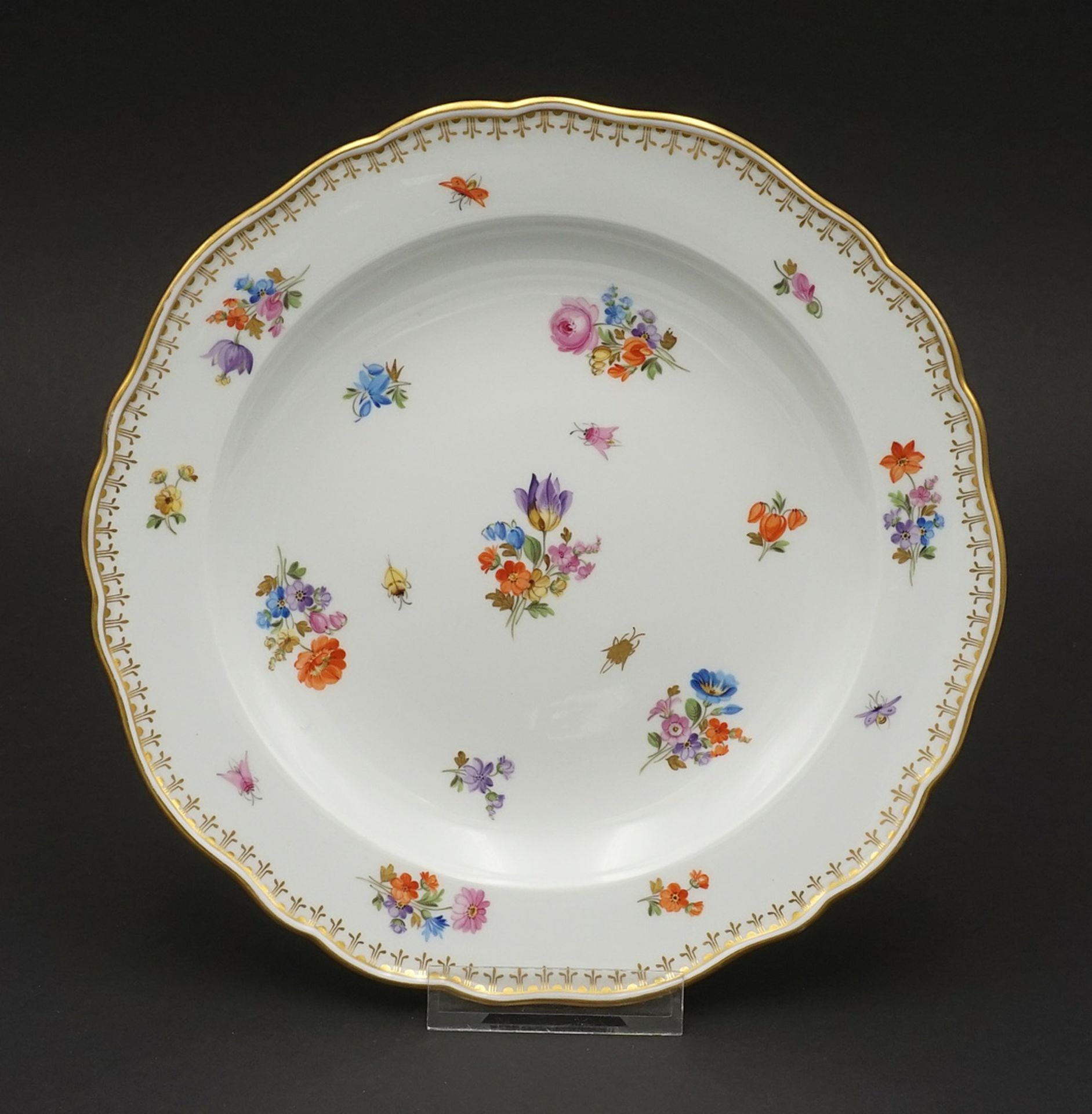 Two Meissen plates - Image 3 of 4