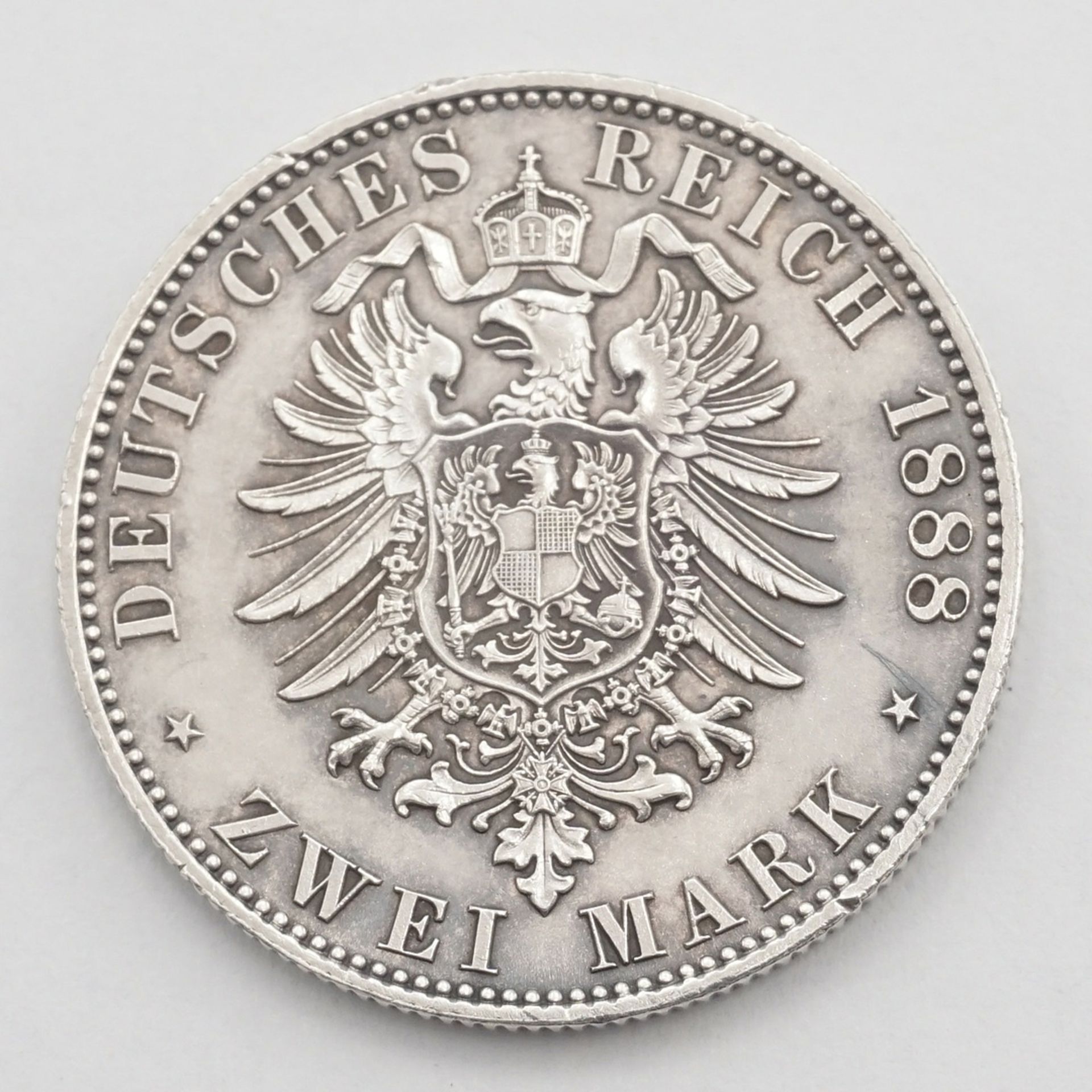 2 marks German Empire, Prussia, 1888 - Image 2 of 2
