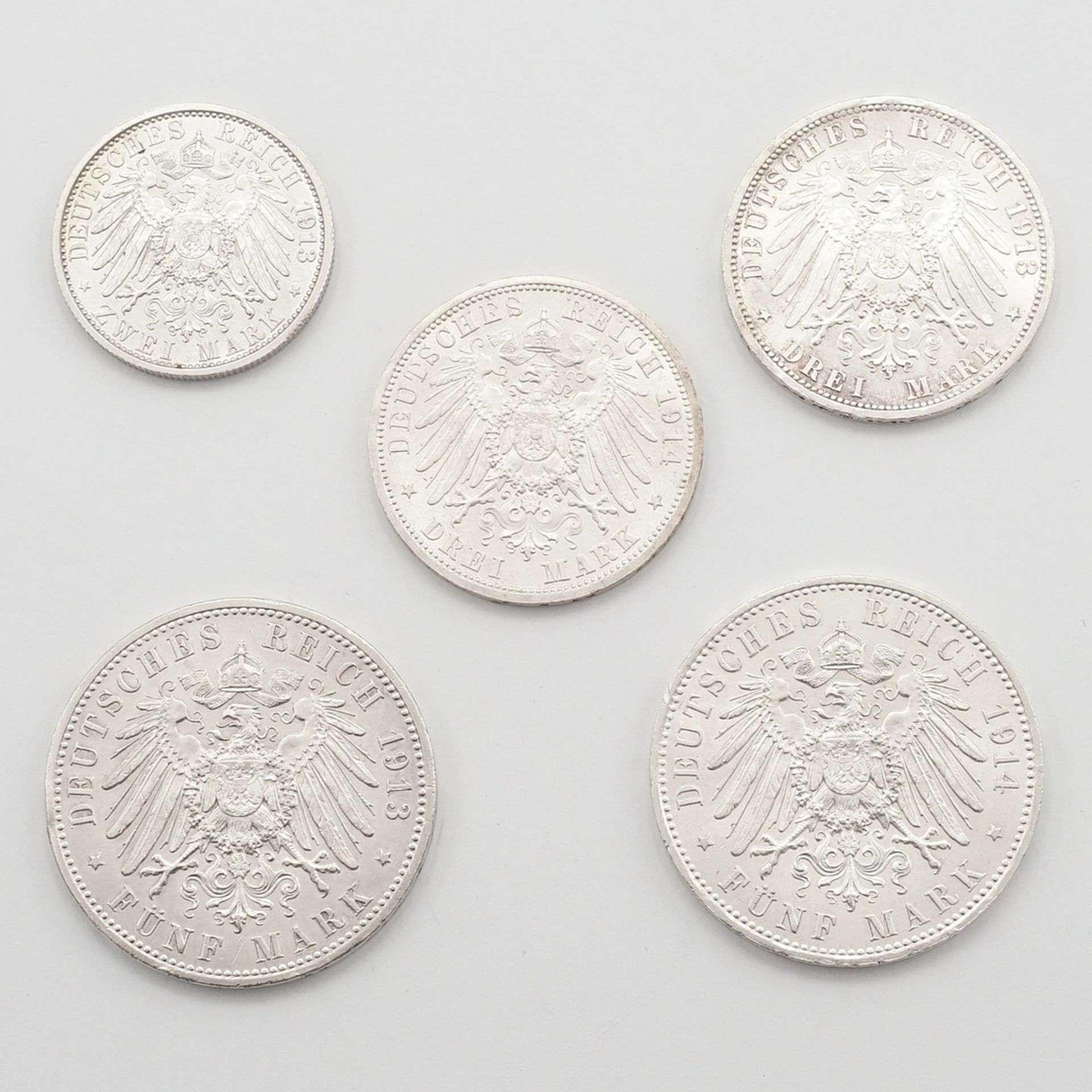 Five coins Prussia - Image 2 of 2