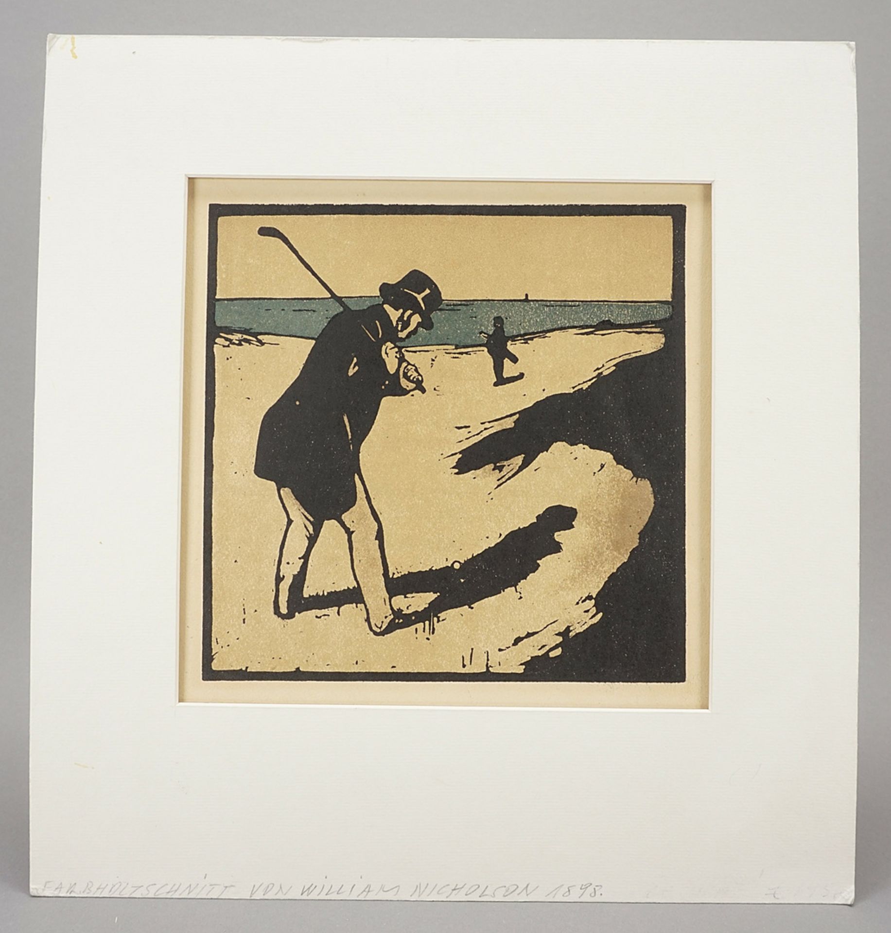 William Nicholson (1872-1949), Golfer on the beach - Image 2 of 4