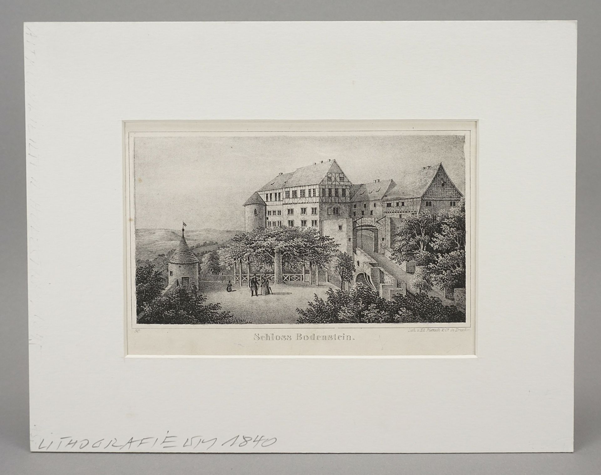 Ed. Pietzsch, "Schloss Bodenstein" (Bodenstein Castle) - Image 2 of 3