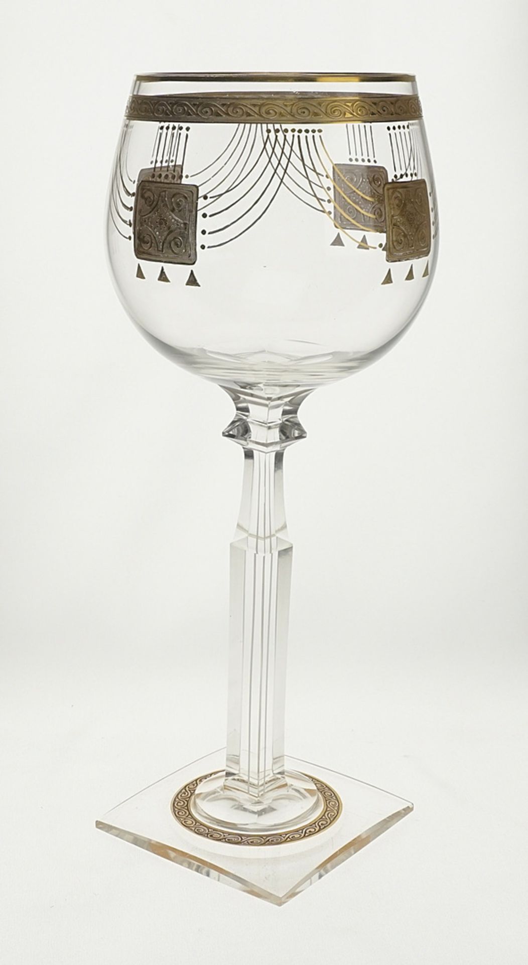 Large Goblet Glass, Art Nouveau - Image 2 of 2