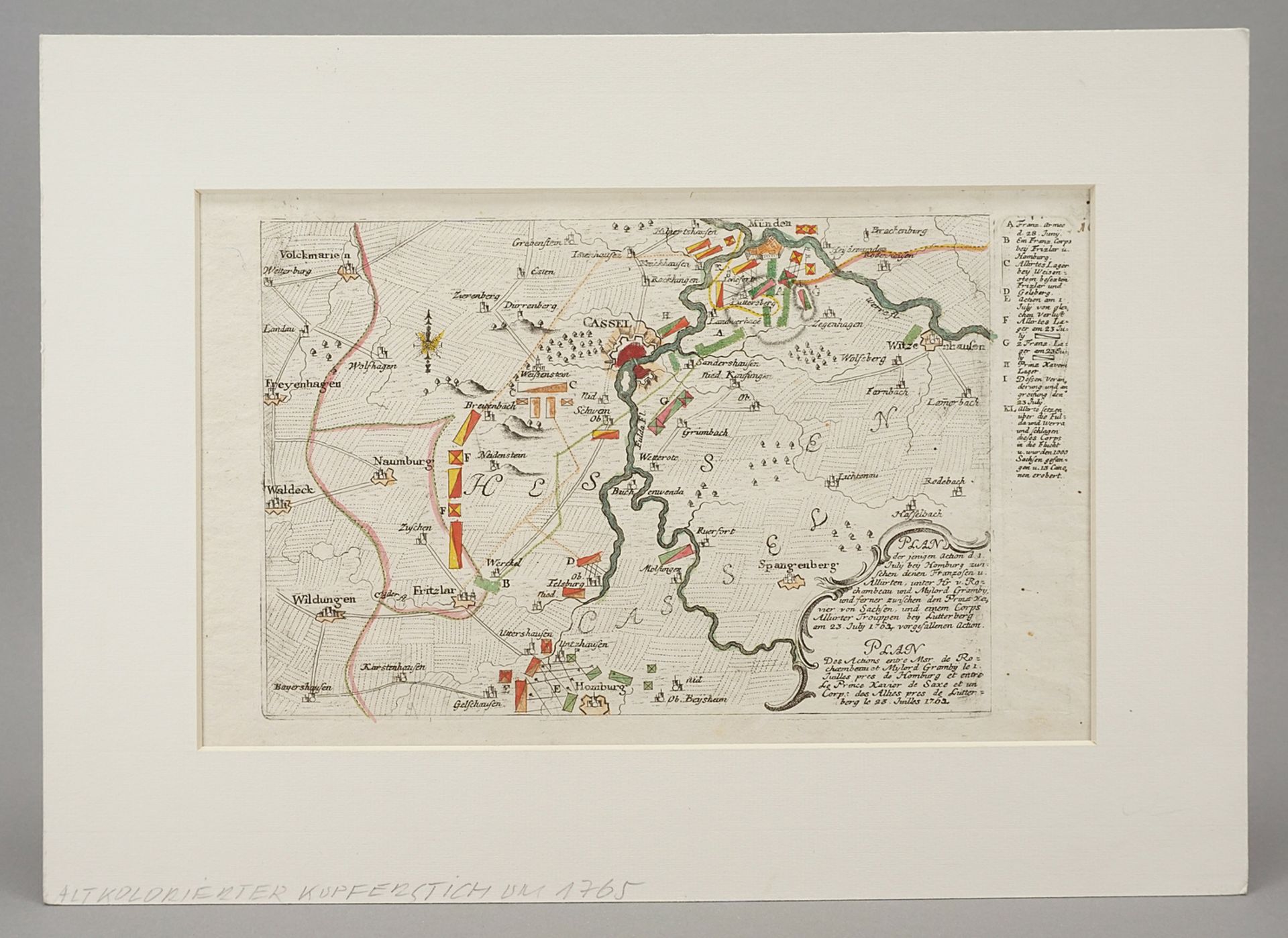 Plan of the Siege of Kassel 1762 - Image 2 of 3