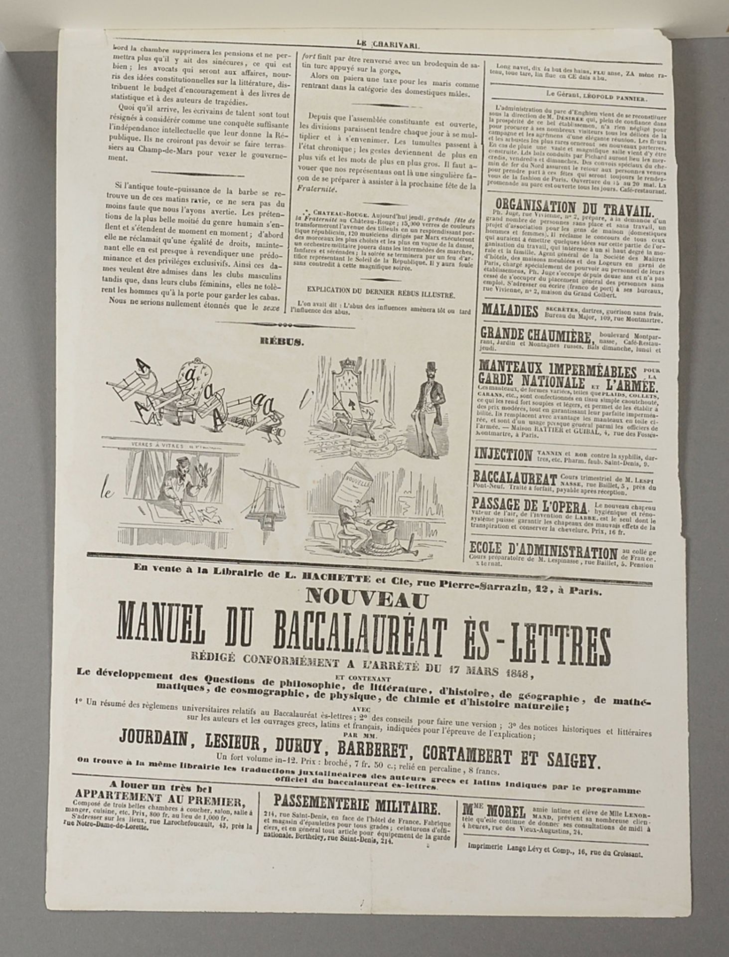 Honoré Daumier (1808-1879), "Qu'est-ce qu'il y a nouveau?" (What's new?) - Image 4 of 4