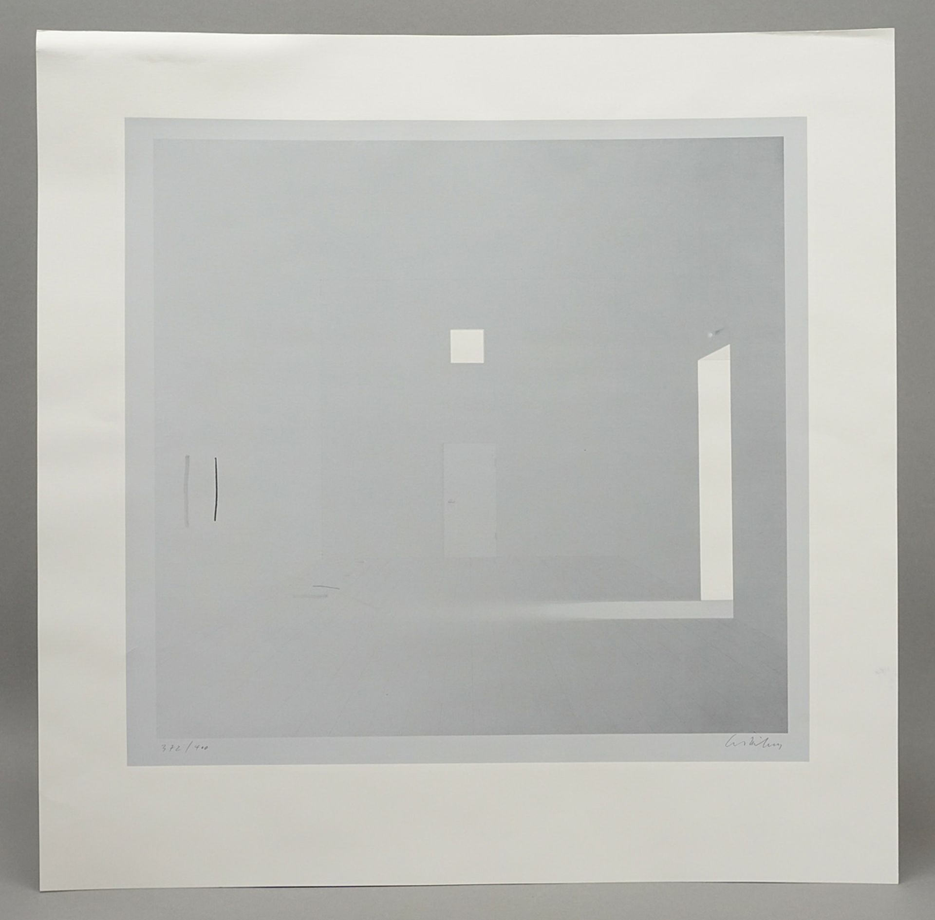 Ben Willikens (born 1939), Room in gray - Image 2 of 3