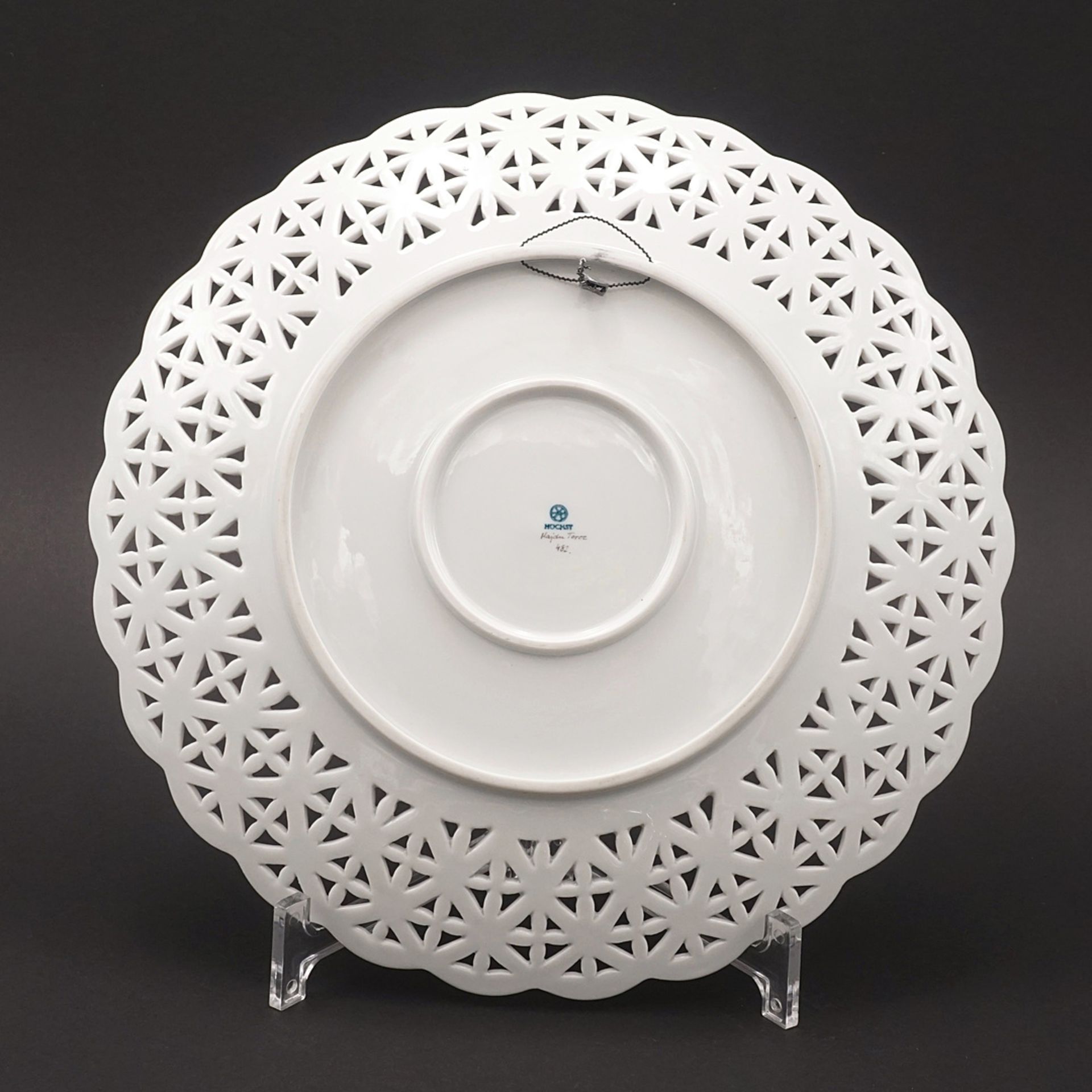 Höchster porcelain manufacturer plate - Image 2 of 2