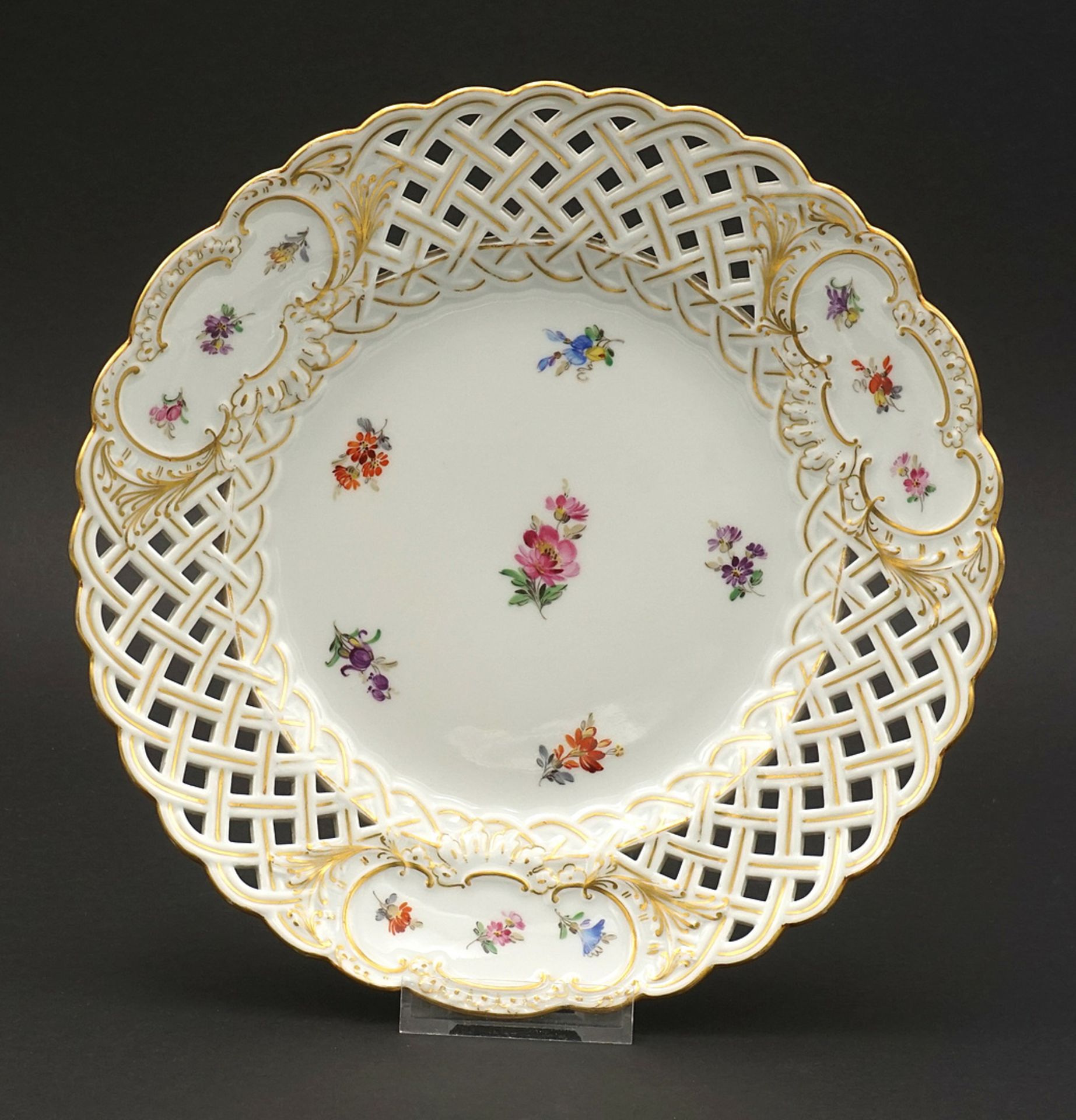 Two Meissen plates - Image 4 of 4