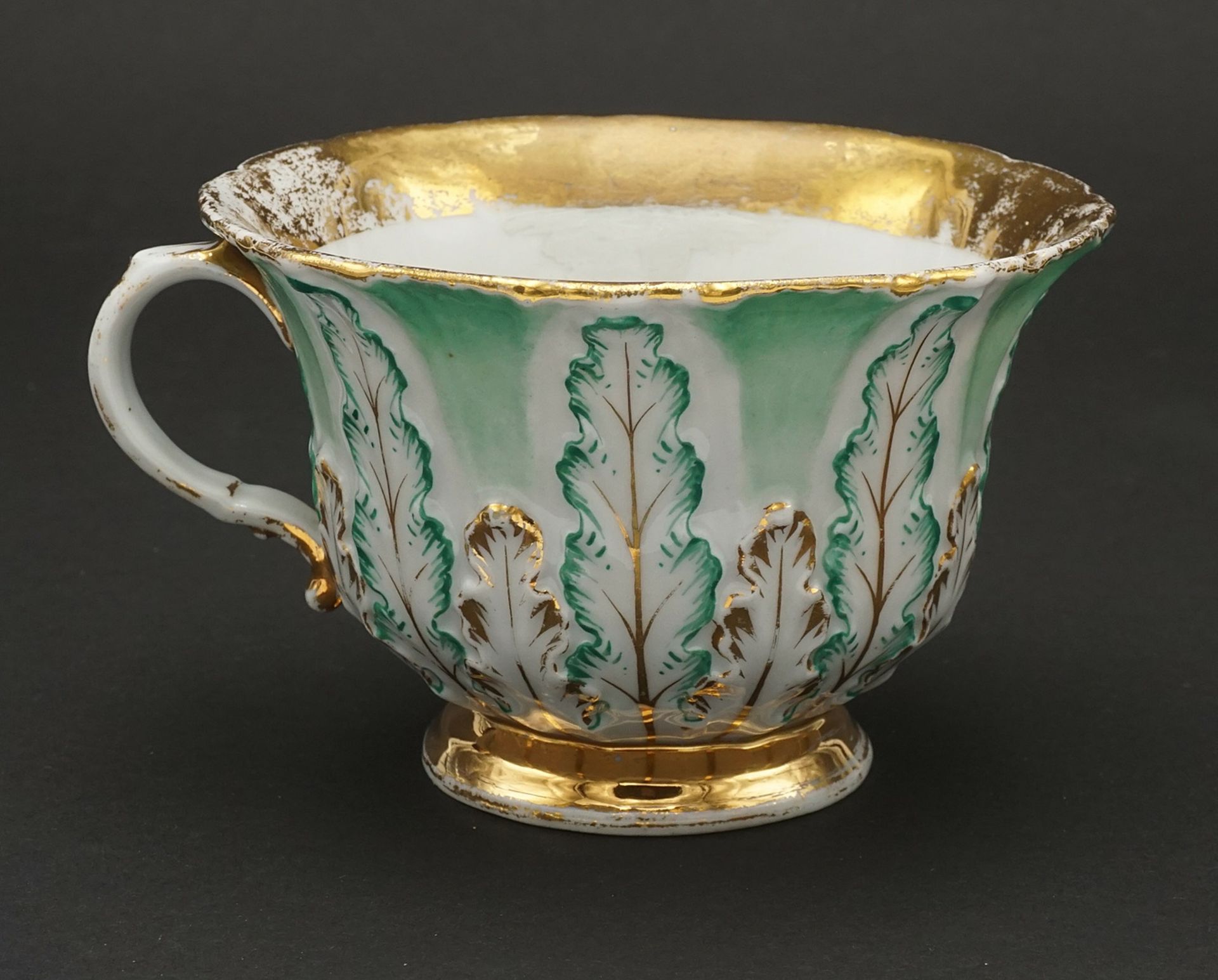 Three Meissen cups and a saucer - Image 4 of 5
