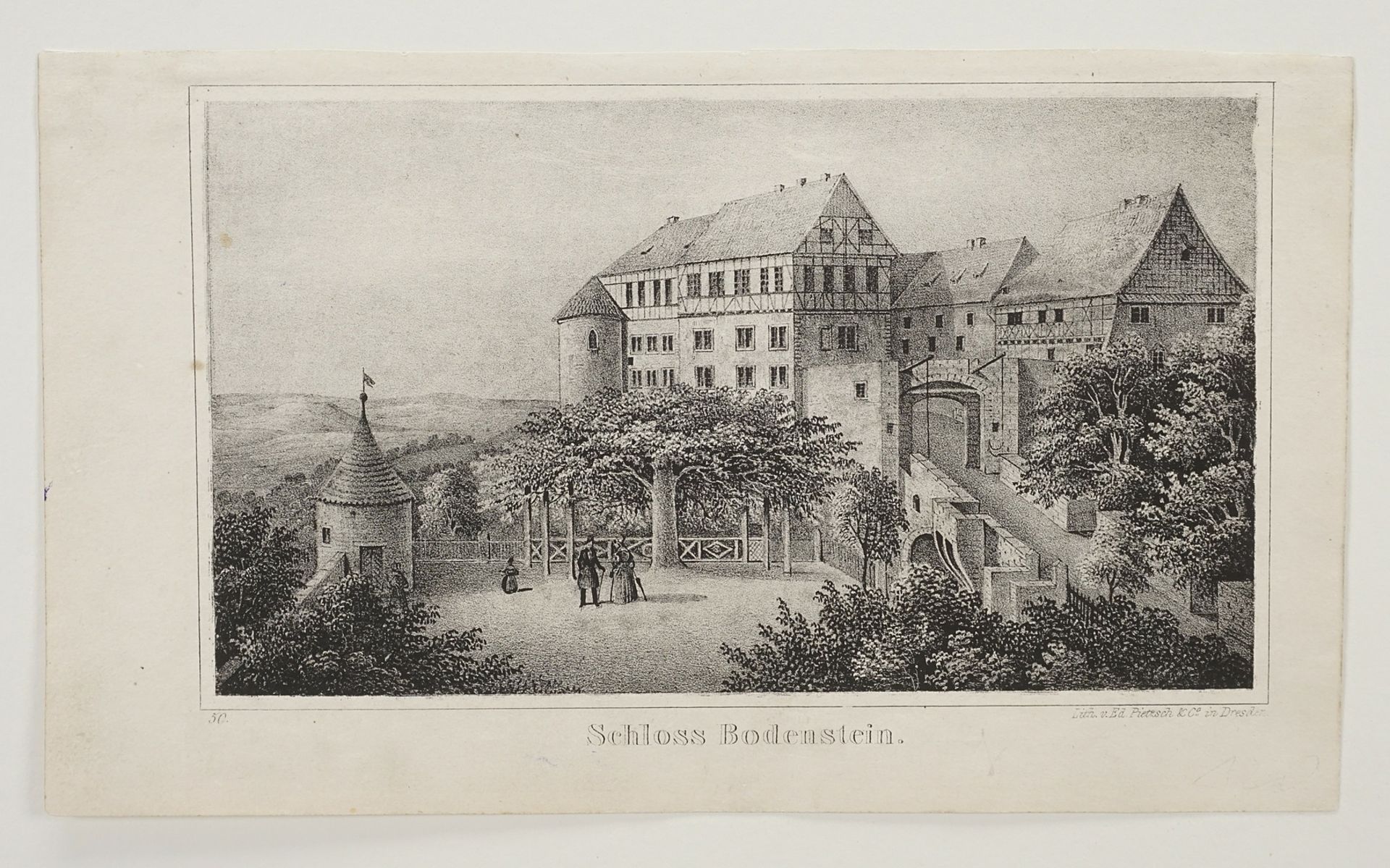 Ed. Pietzsch, "Schloss Bodenstein" (Bodenstein Castle) - Image 3 of 3