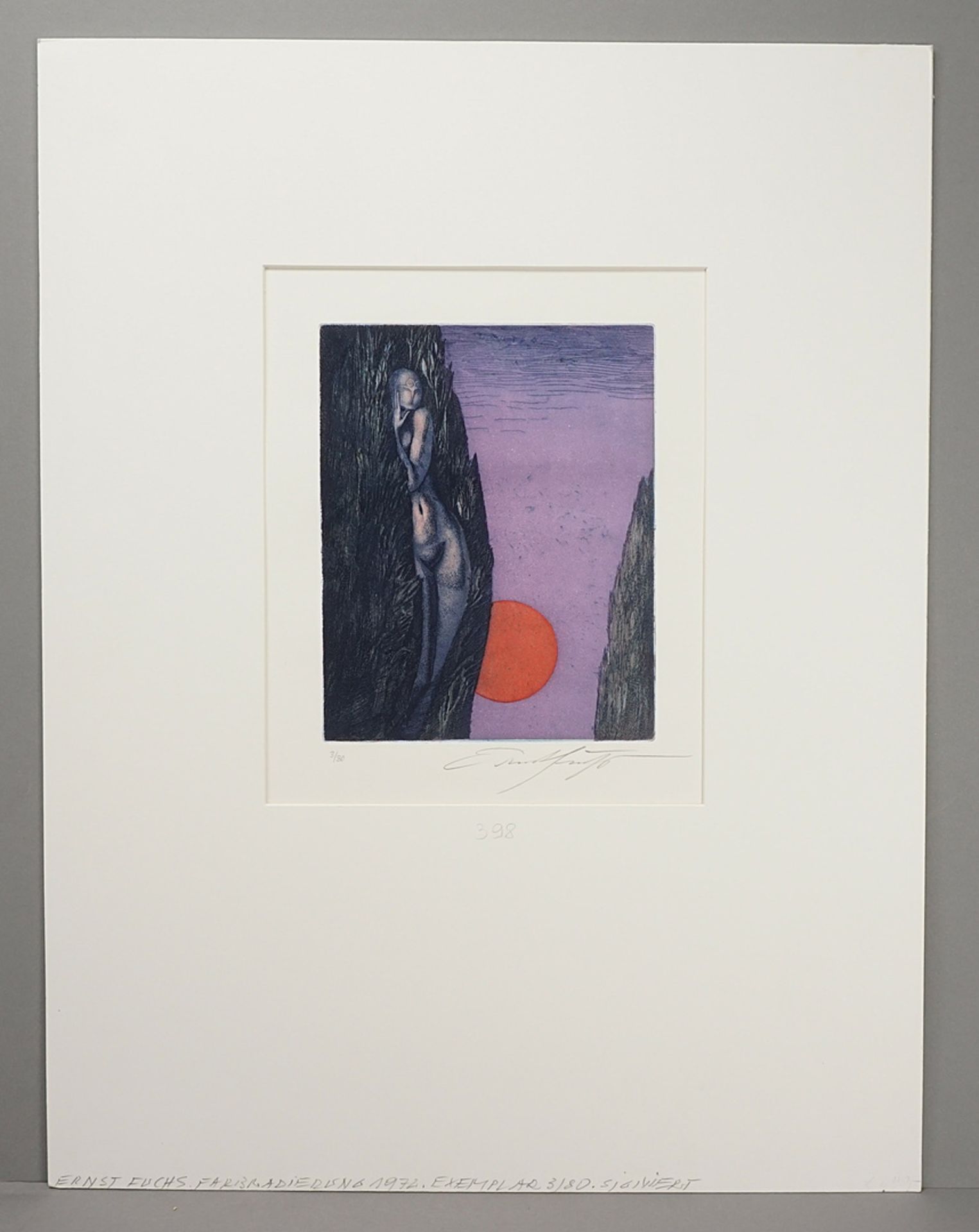 Ernst Fuchs (1930-2015), "Hain der Daphne" (The grove of Daphne) - Image 2 of 4