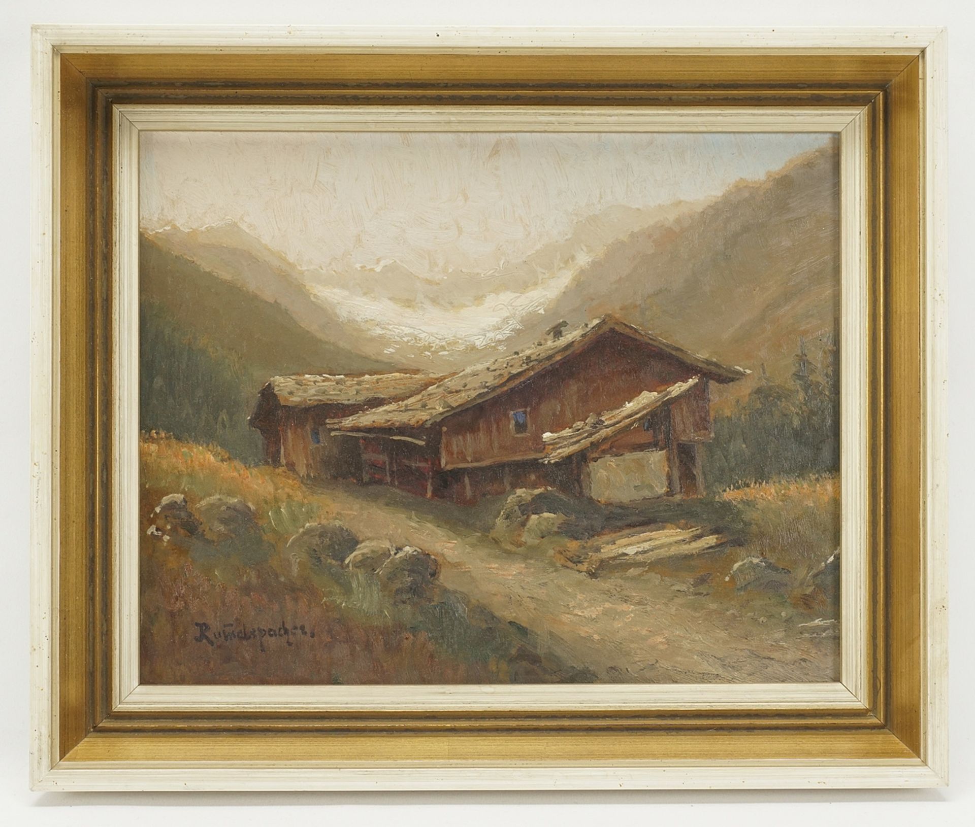 Joseph Rummelspacher (1852-1921), "Hütten im Gunkeltal" - Image 2 of 4