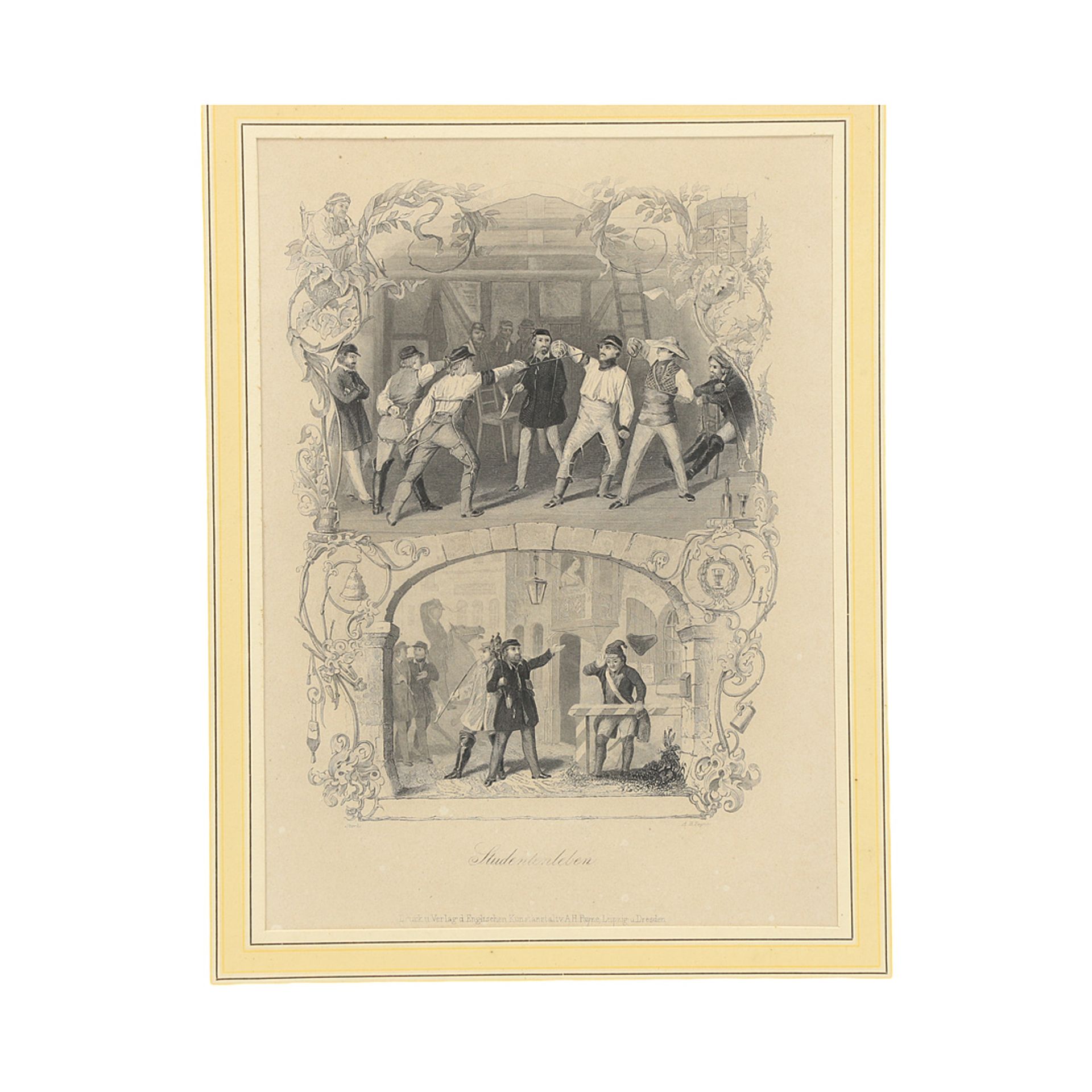 Studentica - Four prints, 19th century - Image 3 of 5