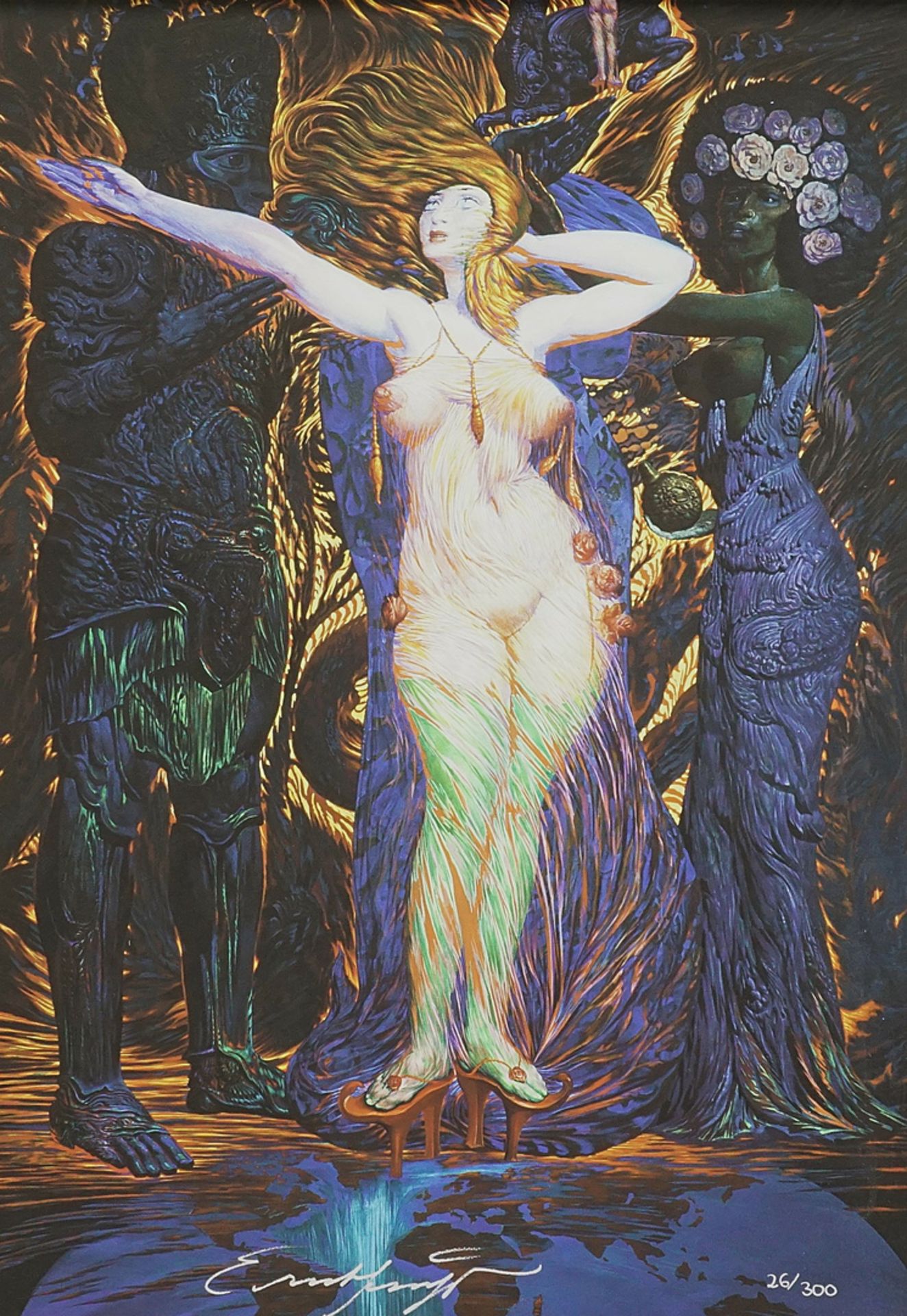 Ernst Fuchs (1930-2015), The clothing of Esther