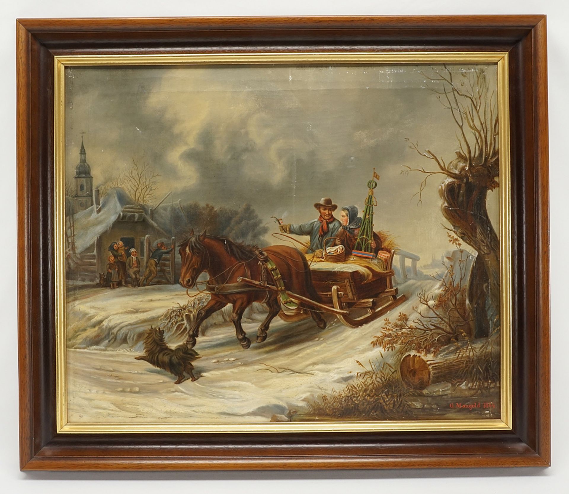 G. Mangold, Sleigh ride - Image 2 of 4