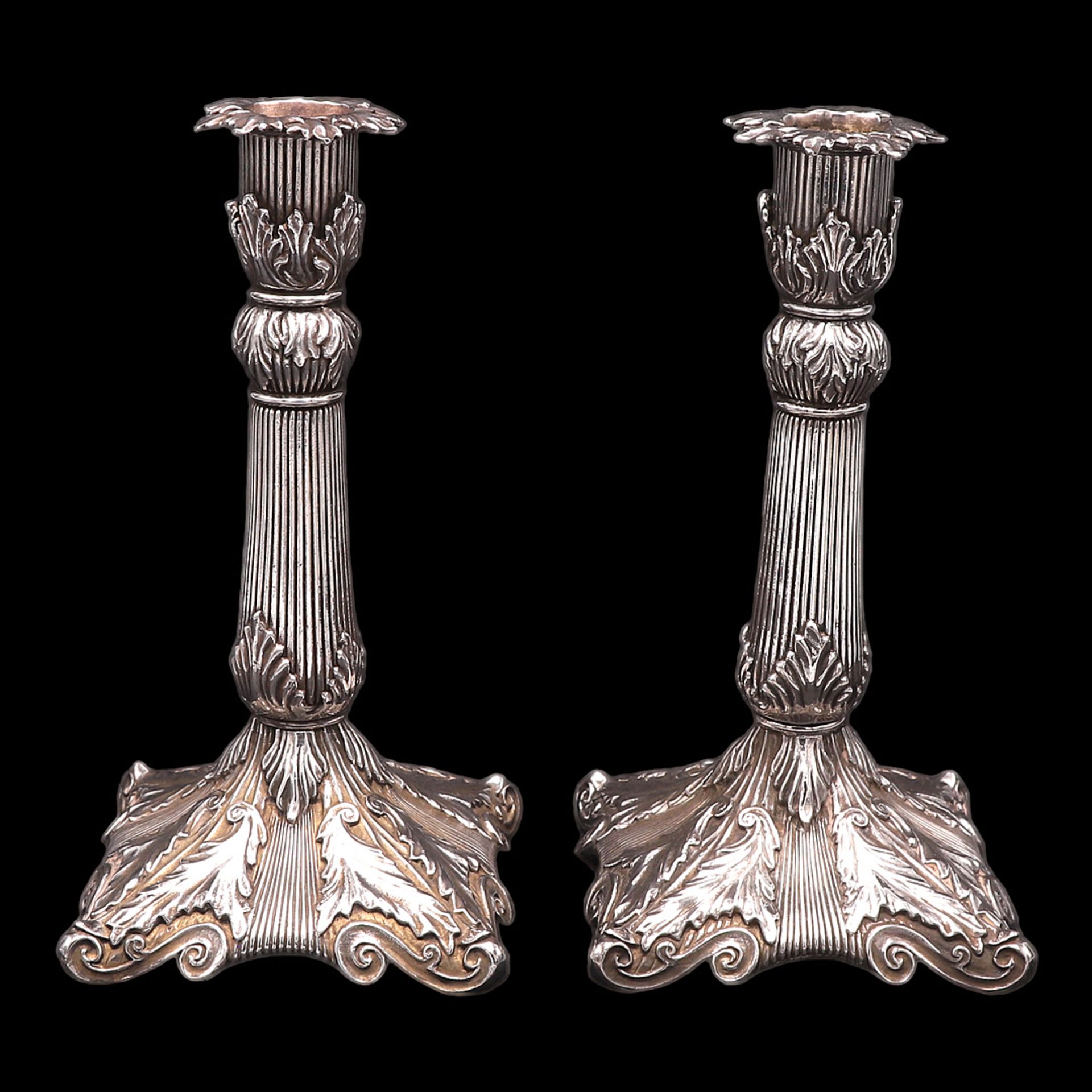 Pair of Christofle candlesticks, France, around 1880 - Image 2 of 3