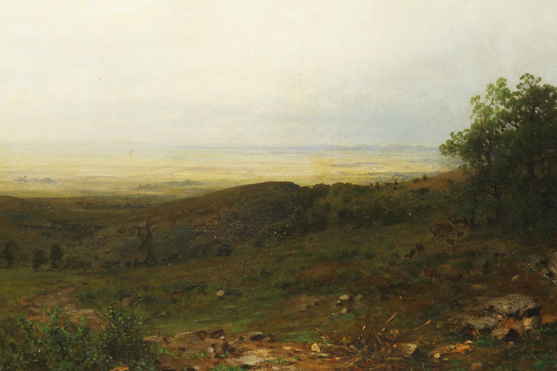 Wilhelm J. A. Nabert (1830-1904), Wide landscape - Image 2 of 4