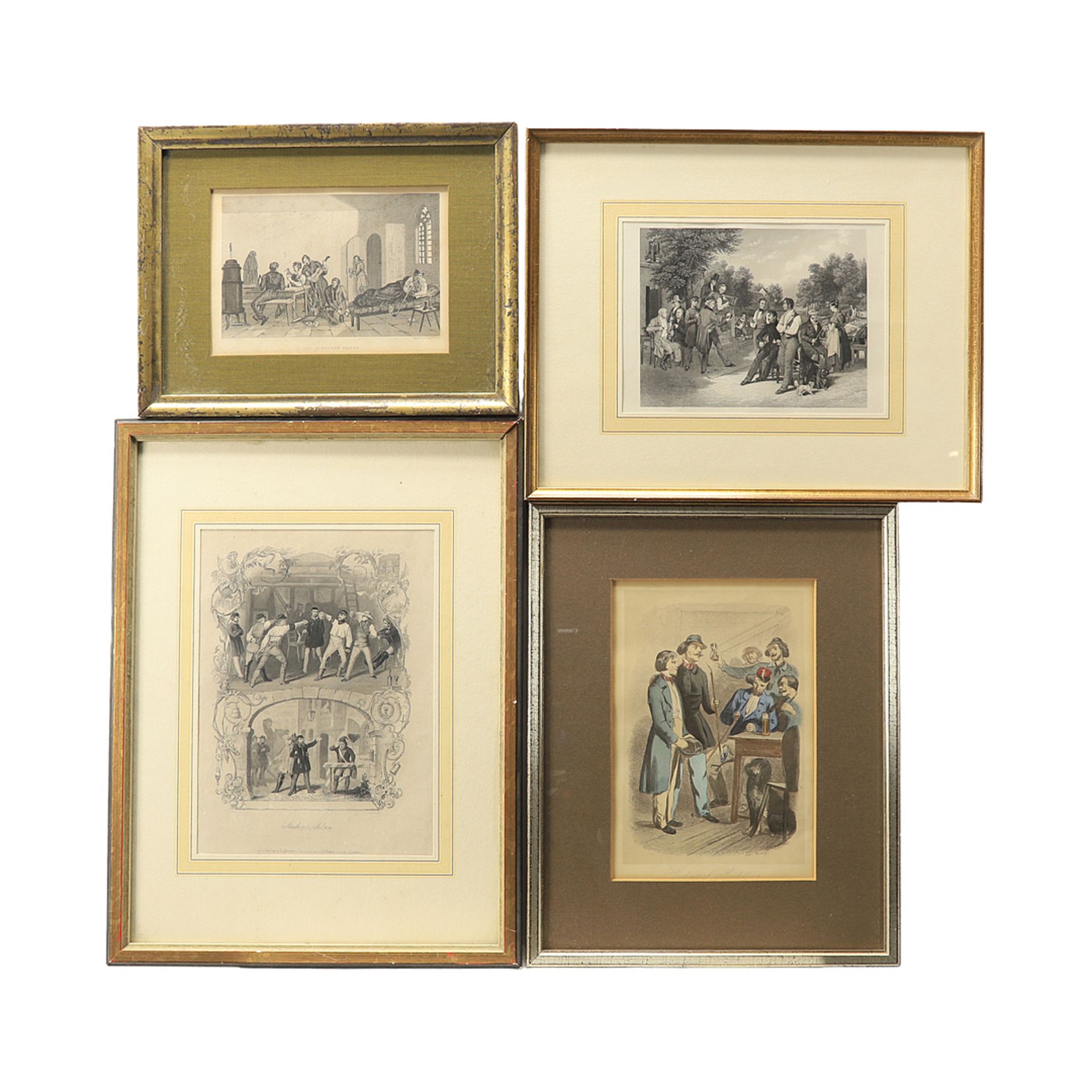 Studentica - Four prints, 19th century