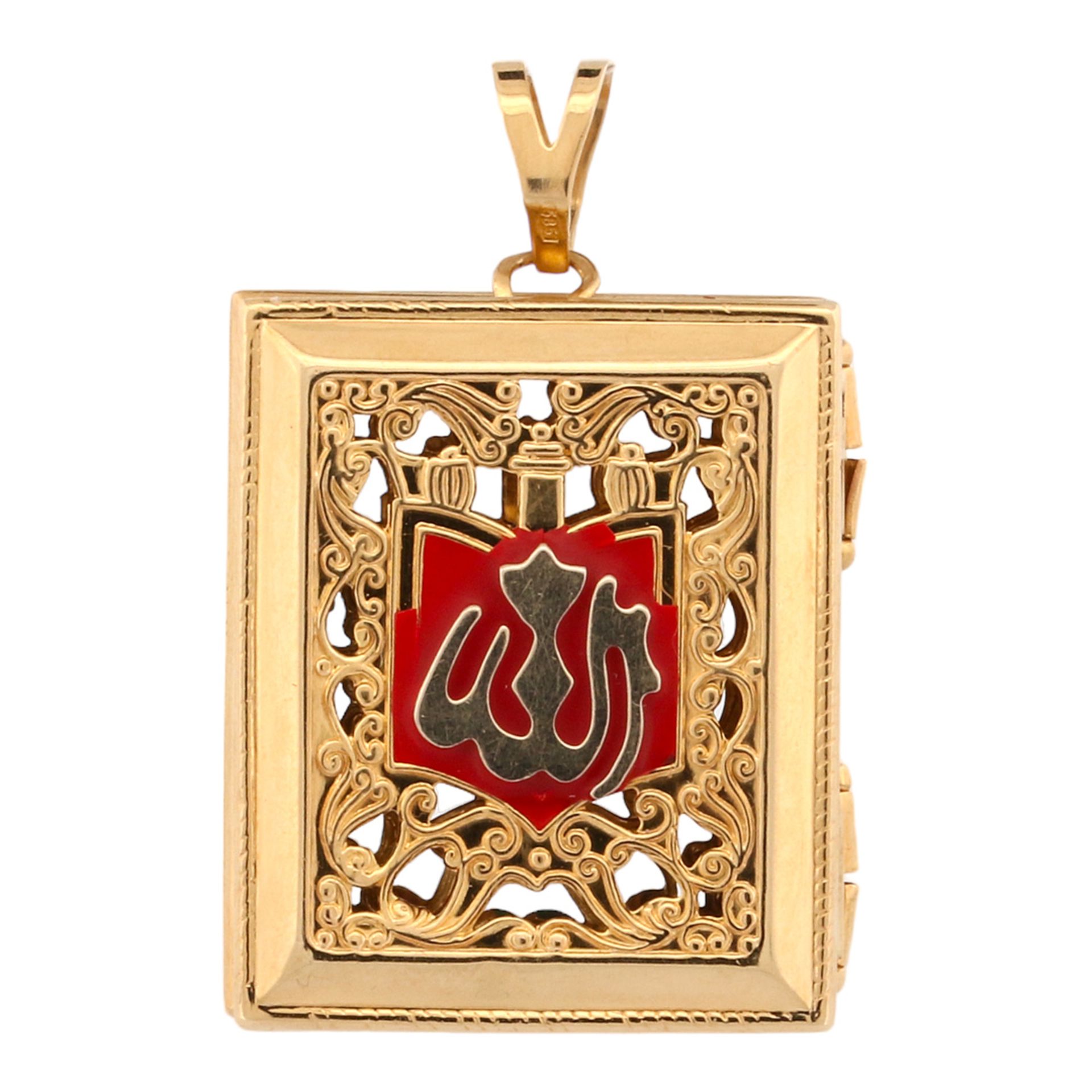 Openable pendant of a Koran with "Allah" inscription - Image 3 of 5