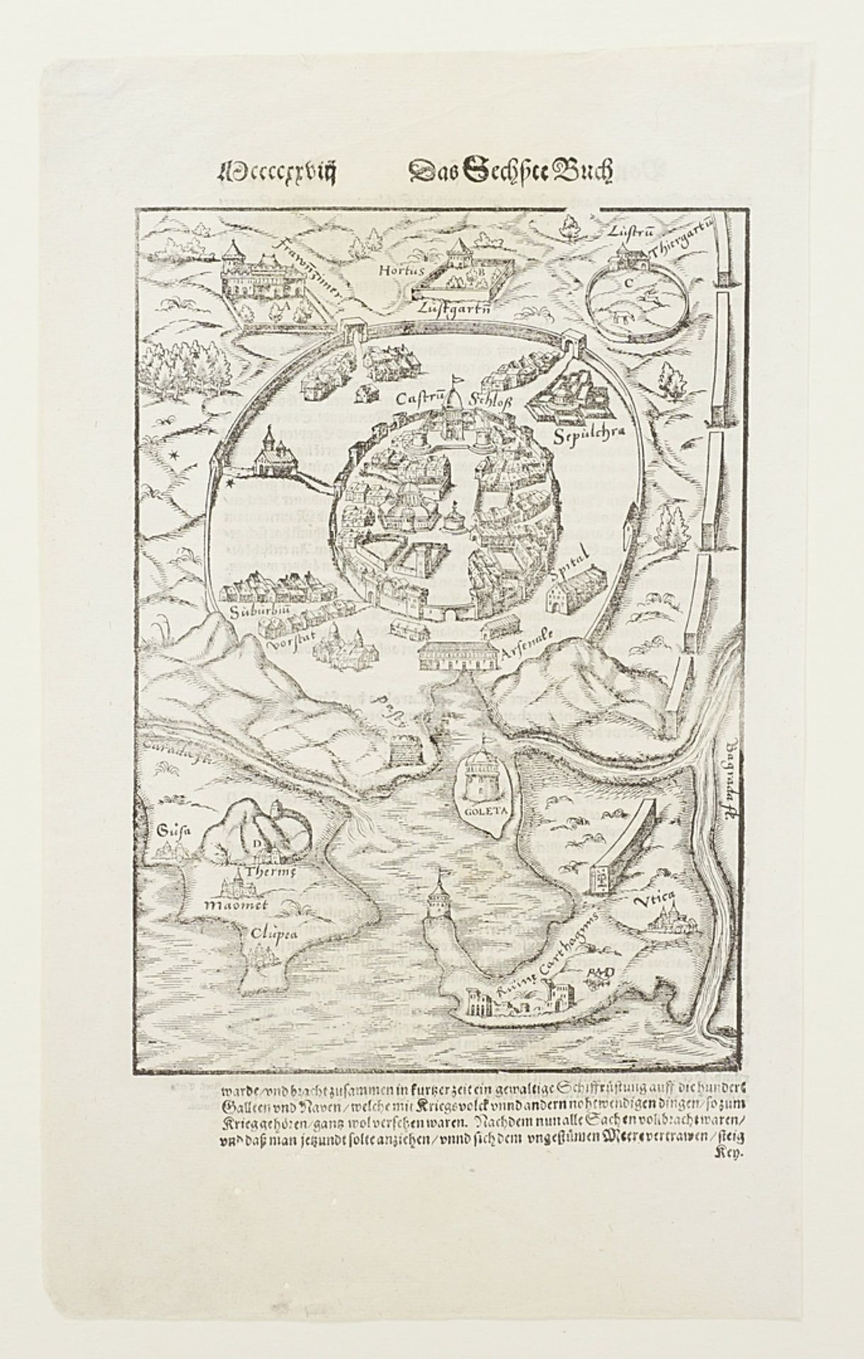 Sebastian Münster (1488-1552), Tunis - Image 3 of 4