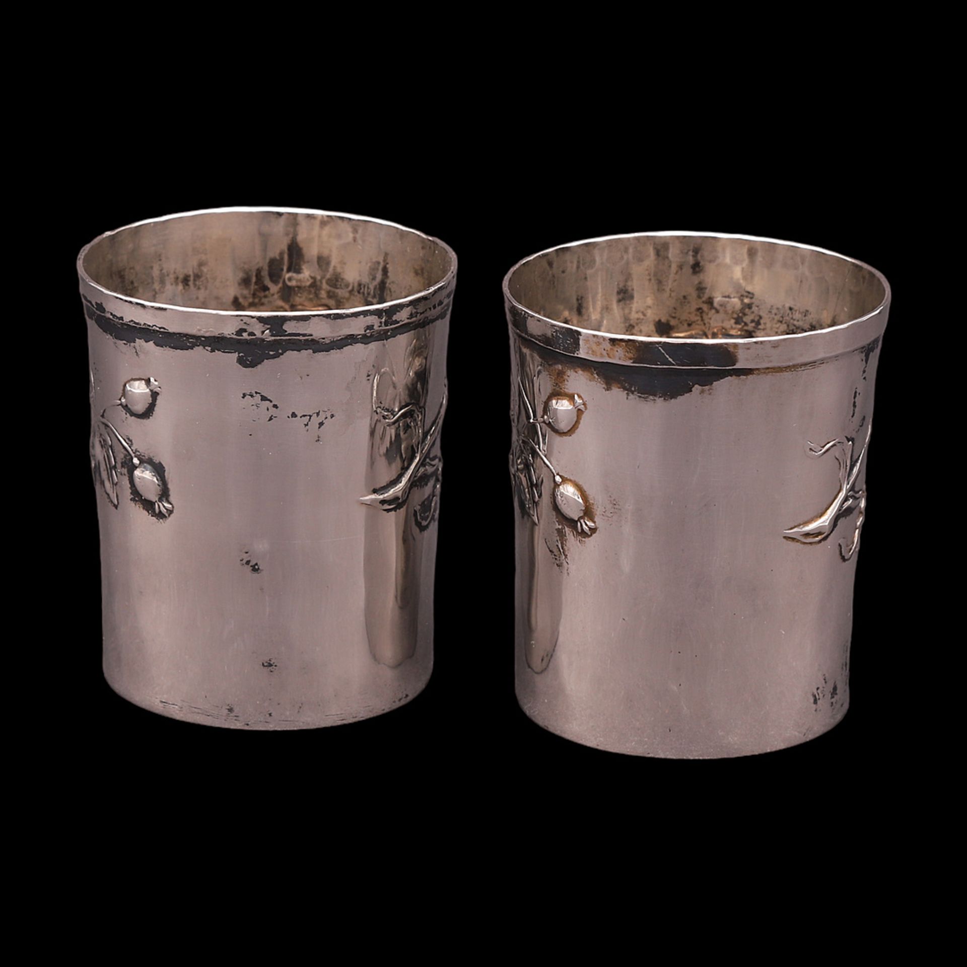 Two Gioielleria Marpi Brescia silver cups, Italy, 1980s - Image 2 of 4