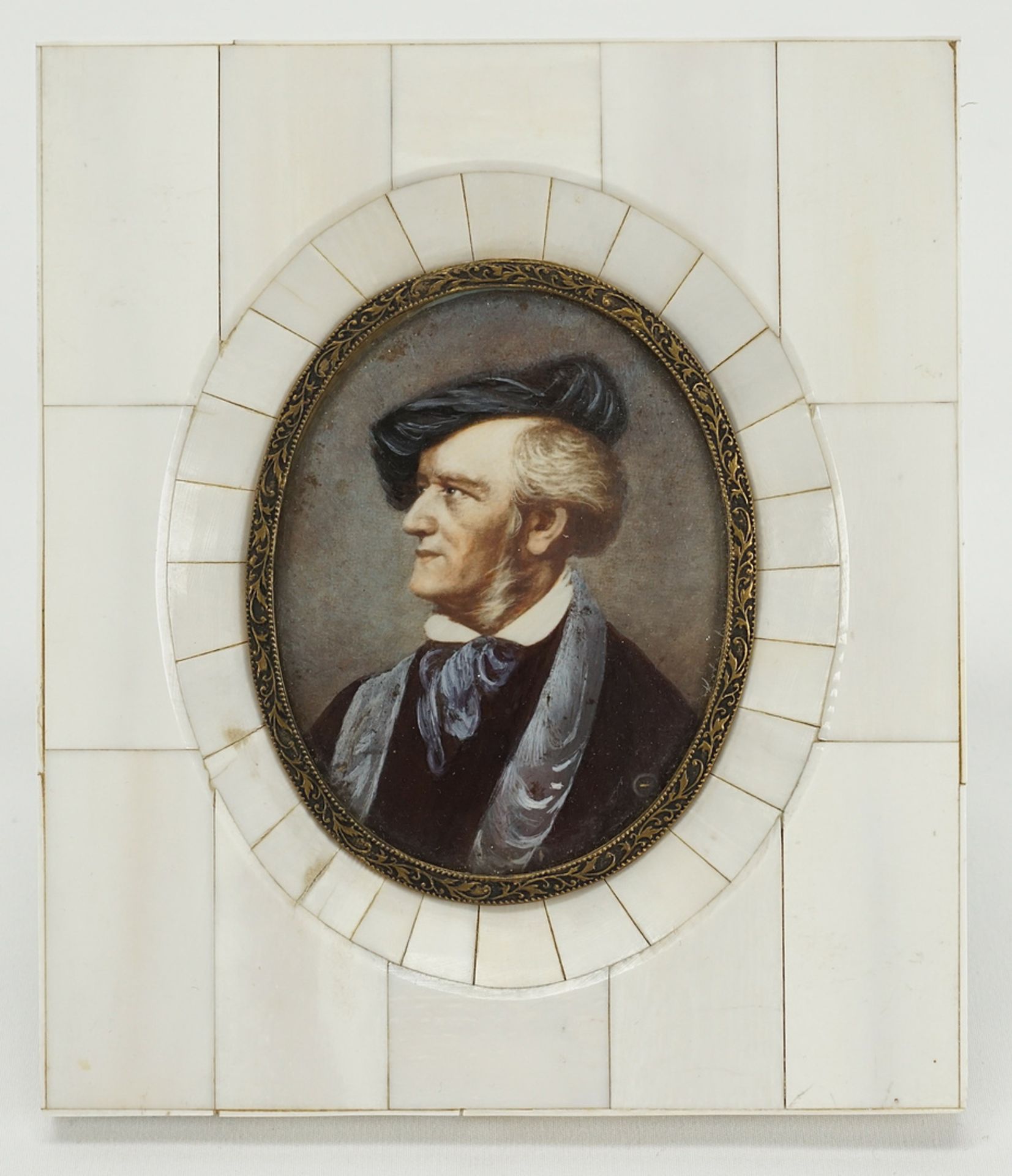 Miniature portrait of Richard Wagner