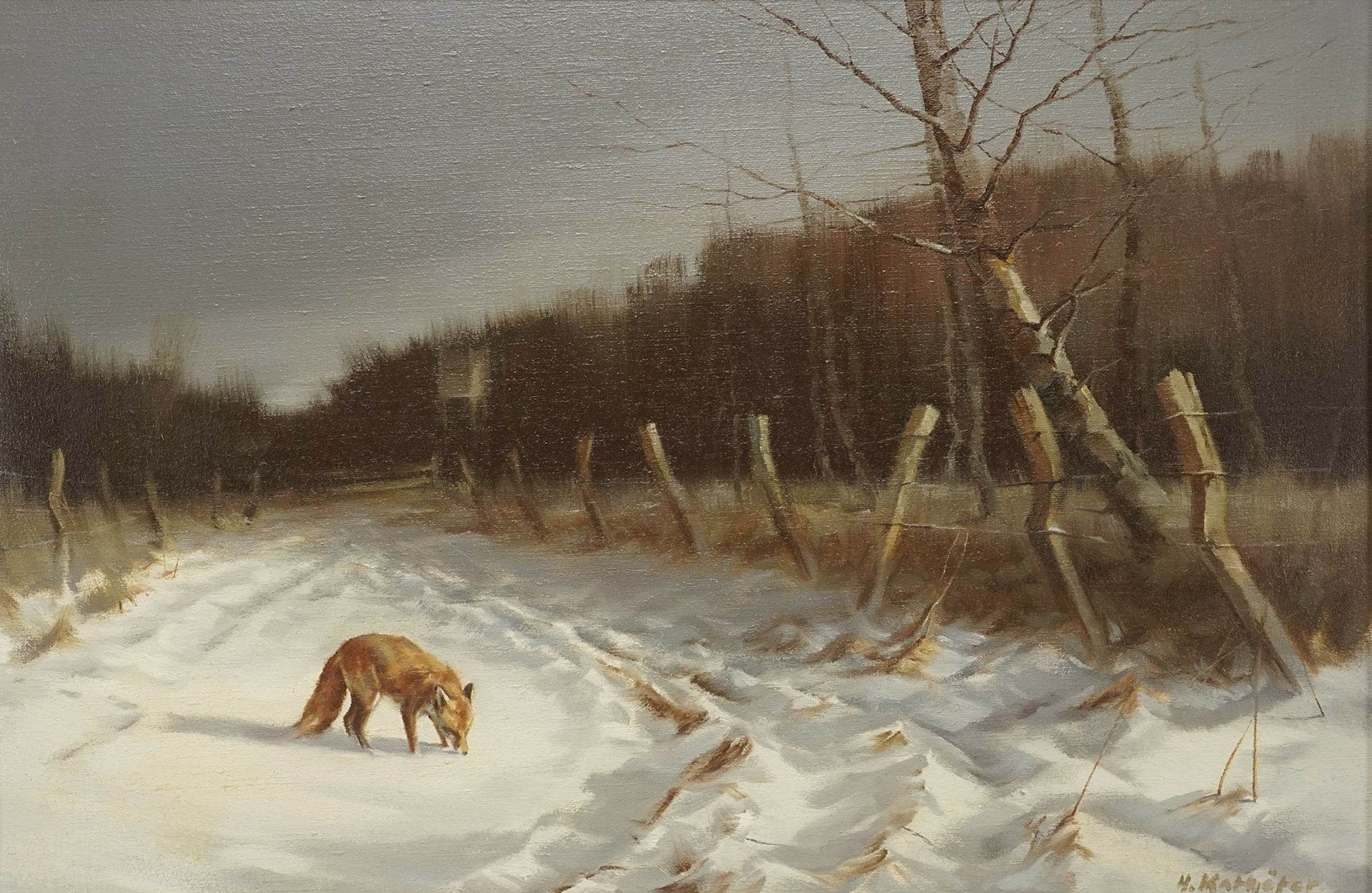 Heinz Kathhöfer (born 1935), Fox in the snow