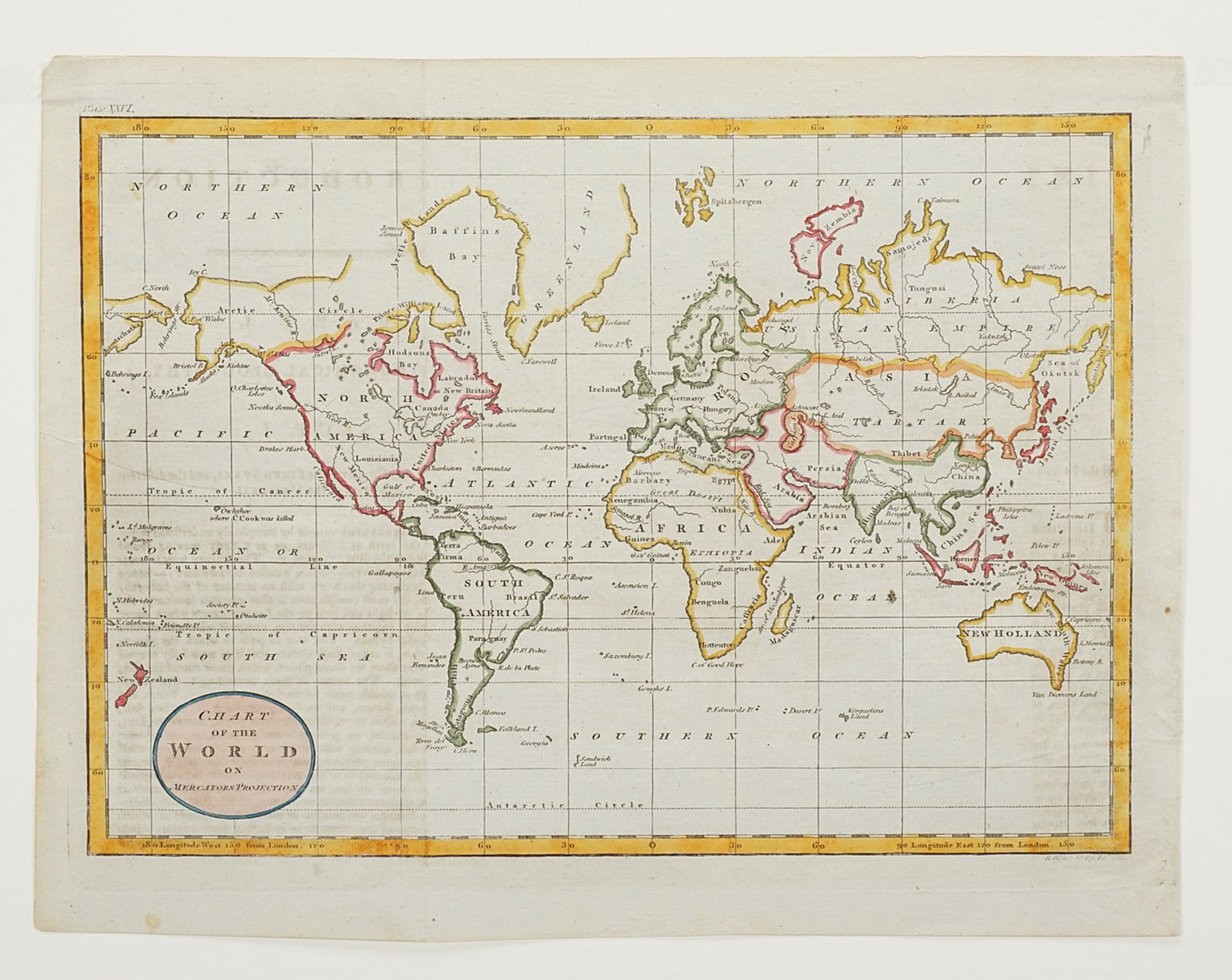 B. Baker, World map - Image 3 of 3