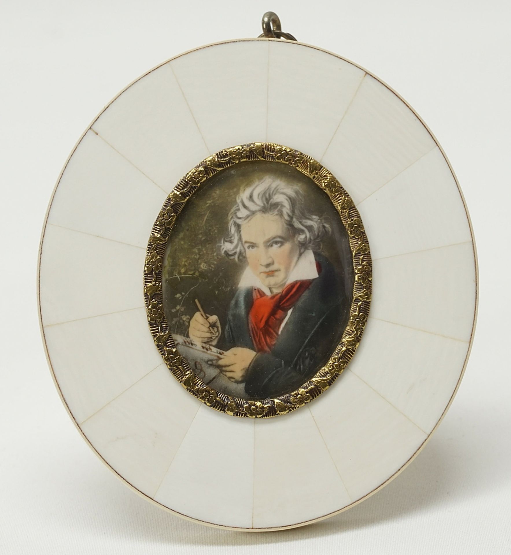 Miniature portrait of Ludwig van Beethoven