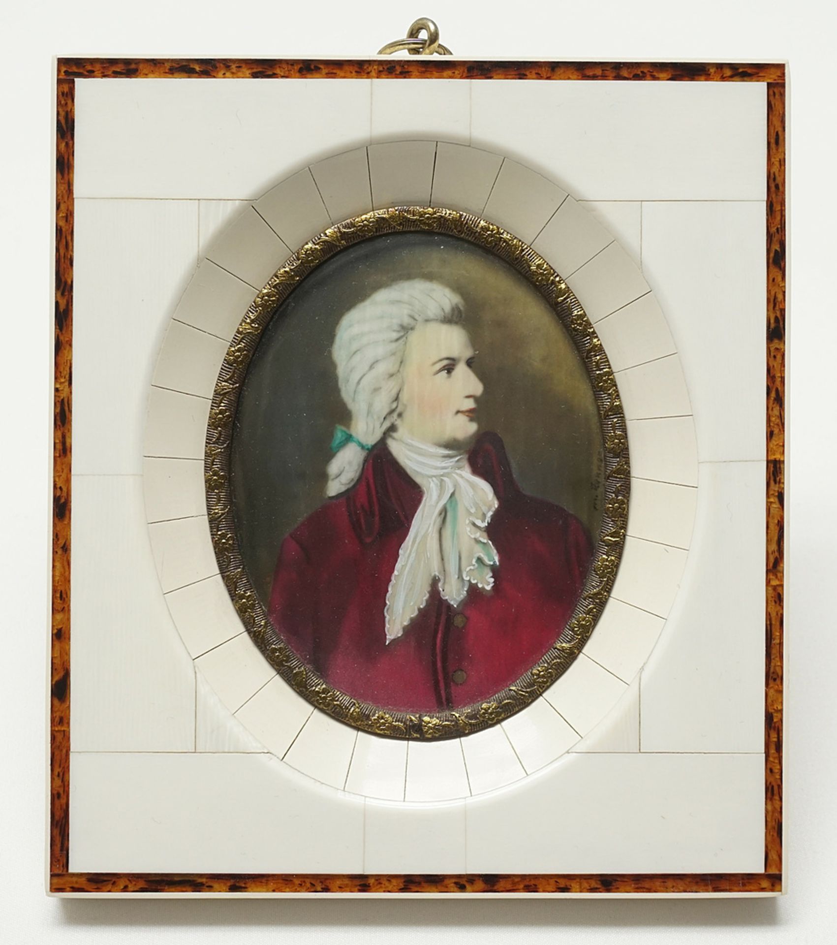 Miniature portrait of Wolfgang Amadeus Mozart